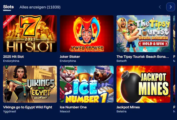 FrostyBet Casino spiele